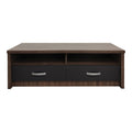 Comoda TV cu functie de ridicare, lemn, stejar-antracit, 120x45x42 cm, perspectiva suplimentara