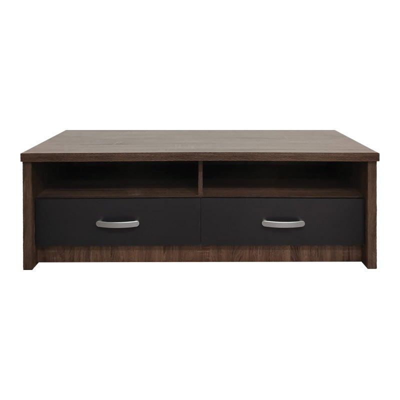 Comoda TV cu functie de ridicare, lemn, stejar-antracit, 120x45x42 cm