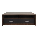 Comoda TV cu functie de ridicare, lemn, stejar-antracit, 120x45x42 cm