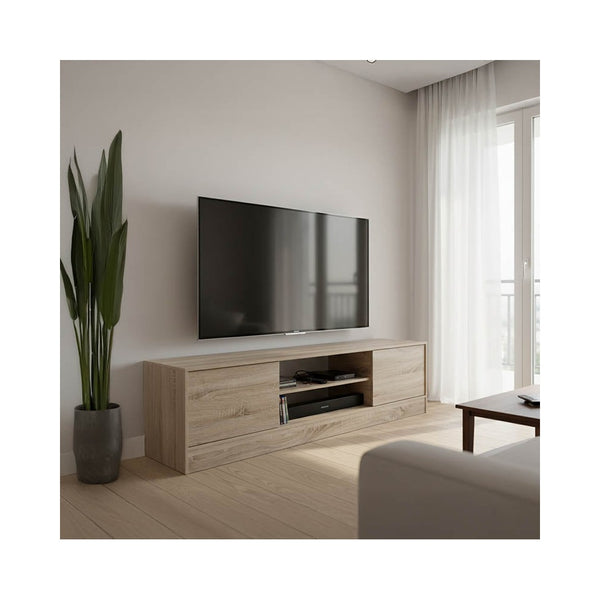 Comoda TV Sasa, Pal melaminat, 150x35x42 cm