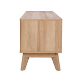Comoda TV cu spatiu de depozitare Hamea, Natural, 145x39x49 cm, foto produs