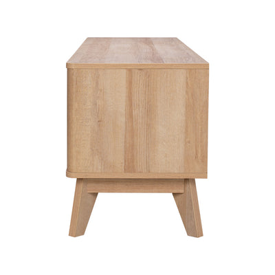 Comoda TV cu spatiu de depozitare Hamea, Natural, 145x39x49 cm, foto produs