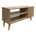 Comoda TV cu spatiu de depozitare Orianne, Lemn, Sonoma, 90x32x46 cm, imagine suplimentara