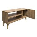 Comoda TV cu spatiu de depozitare Orianne, Lemn, Sonoma, 90x32x46 cm, detaliu produs
