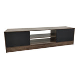 Comoda TV Sasa, Pal melaminat, 150x35x42 cm - Stejar-Antracit
