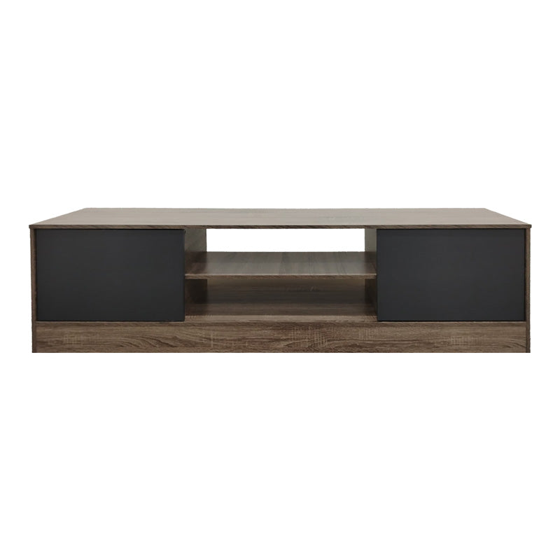 Comoda TV Sasa, Pal melaminat, 150x35x42 cm - Stejar-Antracit