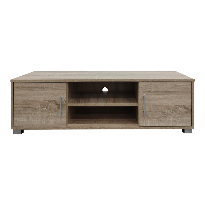 Comoda TV cu spatiu de depozitare Serank, Lemn, Stejar, 120x40x40 cm