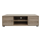 Comoda TV cu spatiu de depozitare Serank, Lemn, Stejar, 120x40x40 cm