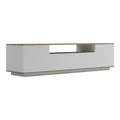 Comoda TV cu spatiu de depozitare Winey, Lemn, Stejar, 180x44x44 cm, imagine suplimentara