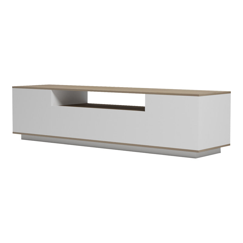 Comoda TV cu spatiu de depozitare Winey, Lemn, Stejar, 180x44x44 cm