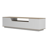 Comoda TV cu spatiu de depozitare Winey, Lemn, Stejar, 180x44x44 cm