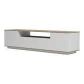 Comoda TV cu spatiu de depozitare Winey, Lemn, Stejar, 180x44x44 cm, perspectiva suplimentara