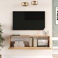 Comoda TV de perete Serit sonoma color, 100x31x29 cm, imagine suplimentara