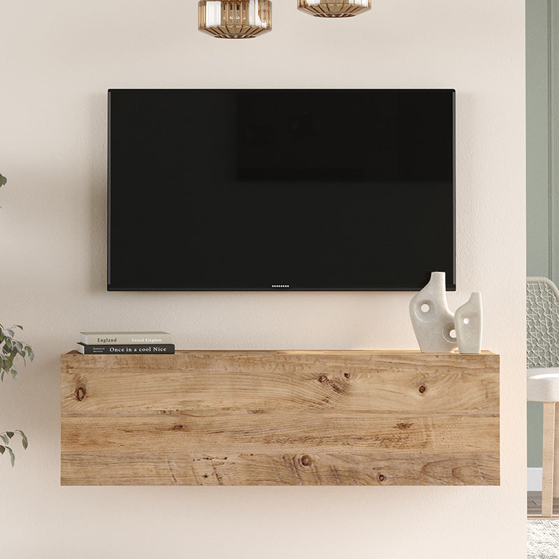 Comoda TV de perete Serit sonoma color, 100x31x29 cm, perspectiva suplimentara