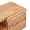 Comoda TV Dervie lemn masiv de acacia, Natural, 130x43x66 cm, foto produs 6