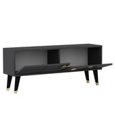 Comoda TV Eagle - Anthracite, Gri, 50x30x120 cm
