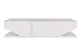 Comoda Tv Elegant cu 3 usi, Alb, 180 x 40 x 30 cm