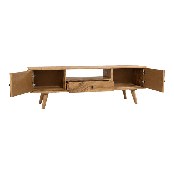 Comoda TV Firpo, Natural, 130x35x45 cm