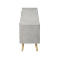 Comoda TV Gorna, Aspect marmura, Bej, 180x35x49 cm, imagine produs 6