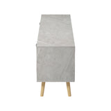 Comoda TV Gorna, Aspect marmura, Bej, 180x35x49 cm