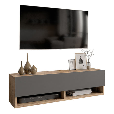Comoda TV Handra, Antracit, 100x31x29 cm
