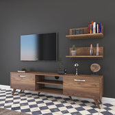 Set Mobila Sufragerie Ansamblu Comoda TV Jasmine Stejar 80x35x48.5 cm