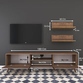 Comoda TV Jasmine, nuc, 80x35x48 cm, foto produs