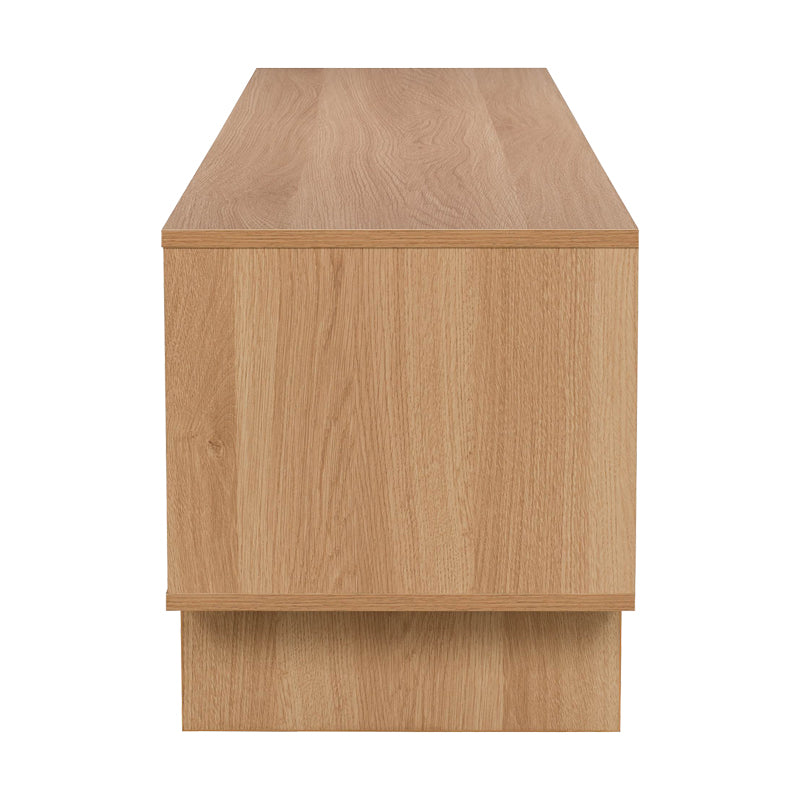 Comoda TV Jenfia, MDF, Natural, 150x39x46 cm, imagine produs 5