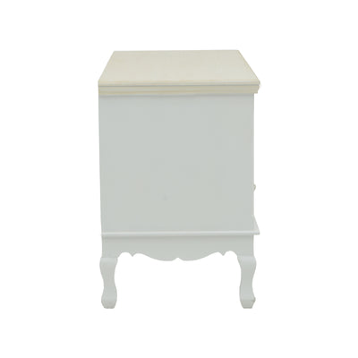 Comoda TV Joliene, Alb, 100x42x61 cm, perspectiva suplimentara