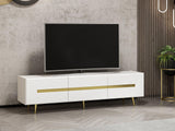 Comoda TV Jose - White, Alb, 180x50x42 cm