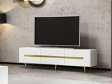 Comoda TV Jose - White, Alb, 180x50x42 cm