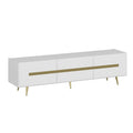 Comoda TV Jose - White, Alb, 180x50x42 cm