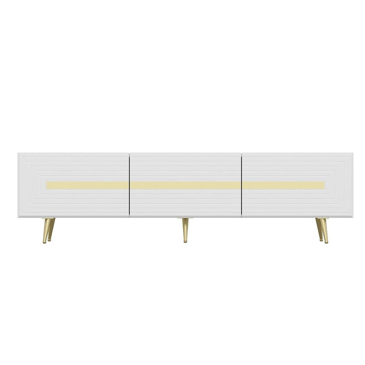 Comoda TV Jose - White, Alb, 180x50x42 cm