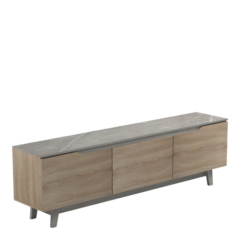 Comoda Tv Kasandra, bej-sonoma, 180x35x49 cm, imagine suplimentara
