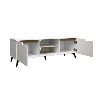 Comoda TV Kemvio, Sonoma, 120x38x44 cm, imagine ambient