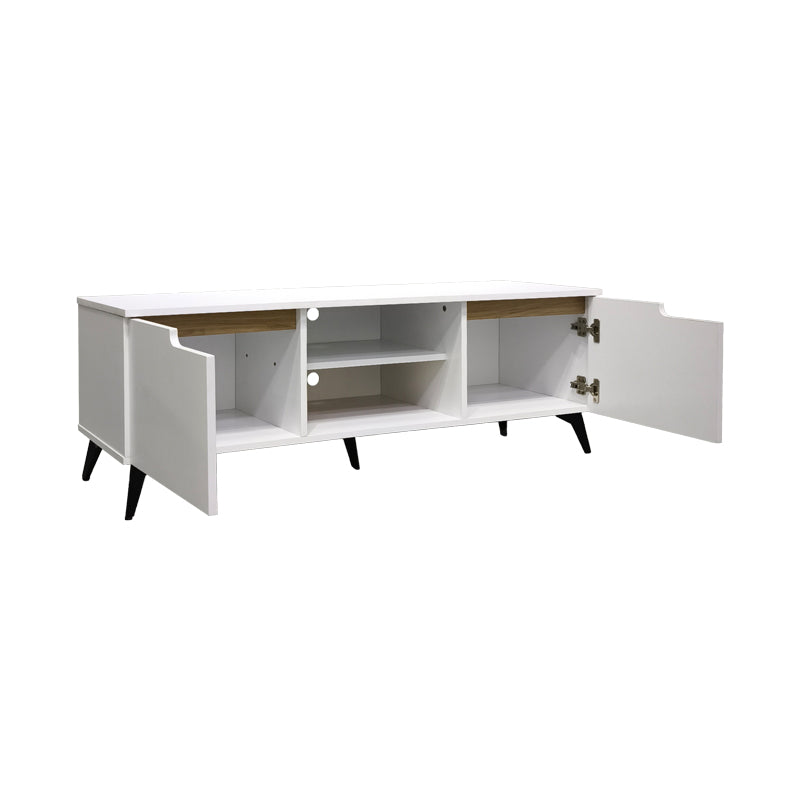 Comoda TV Kemvio, Sonoma, 120x38x44 cm, imagine ambient