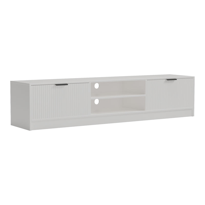 Comoda TV Lemardo, 180x40x40 cm - Alb
