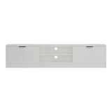 Comoda TV Lemardo, 180x40x40 cm - Alb