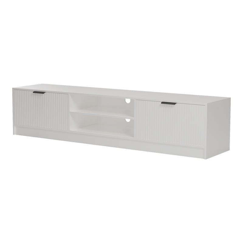 Comoda TV Lemardo, 180x40x40 cm - Alb