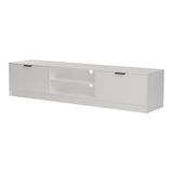 Comoda TV Lemardo, 180x40x40 cm - Alb