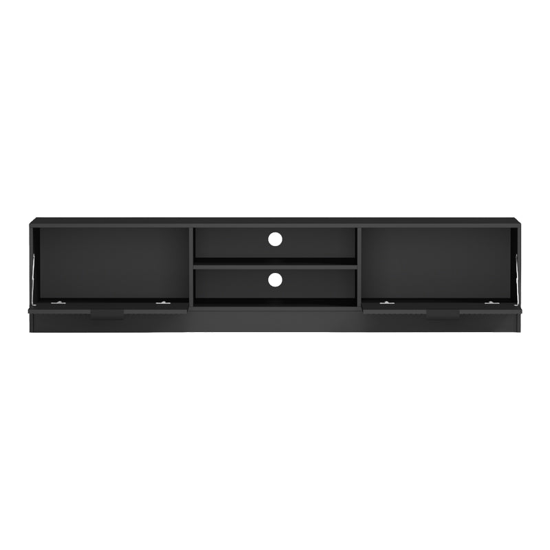 Comoda TV Lemardo, 180x40x40 cm - Negru