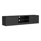 Comoda TV Lemardo, 180x40x40 cm - Negru