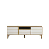 Comoda TV Lerry - White, Alb, 150x50x35 cm