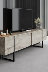 Comoda tv Luxe, 180x30x50 cm - Traverten
Black