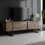 Comoda tv Luxe, 180x30x50 cm - Walnut
Black