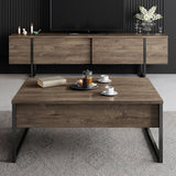 Comoda tv Luxe, 180x30x50 cm - Walnut
Black