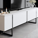 Comoda tv Luxe, 180x30x50 cm - White
Black