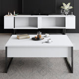 Comoda tv Luxe, 180x30x50 cm - White
Black