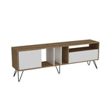COMODA TV Mistico (180) - Walnut, White, Nuc, 180x59x36 cm