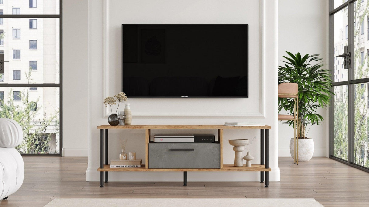 COMODA TV NB1-AG, Stejar, 30x41x120 cm